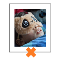 Slaapmasker beer bruin